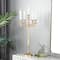 Gold Aluminum Traditional Candelabra, 24" x 13" x 13"
